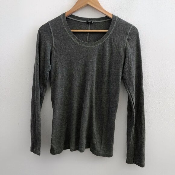 MONROW Long Sleeve Cotton Blend Top Size Medium - Picture 1 of 8